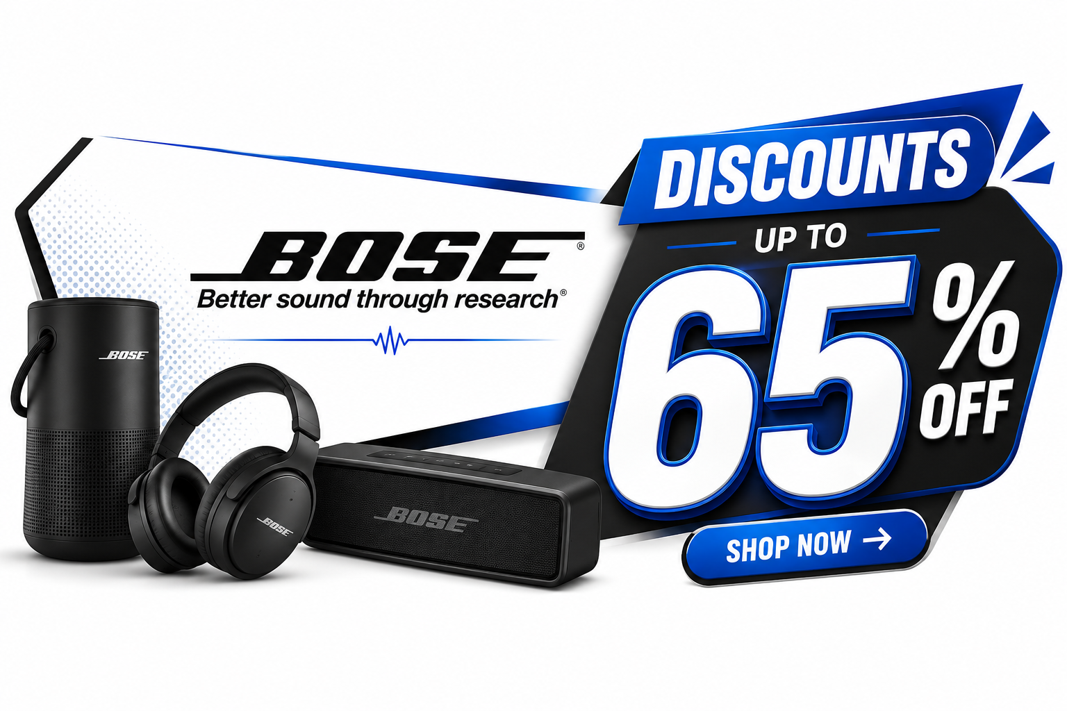 BOSE Discounts upto 65 percent