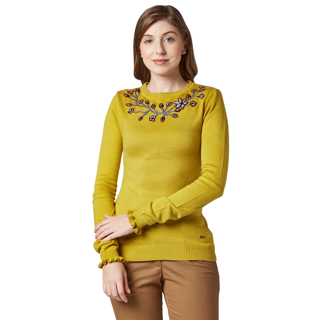 Park Avenue | Park Avenue Yellow Sweater 0