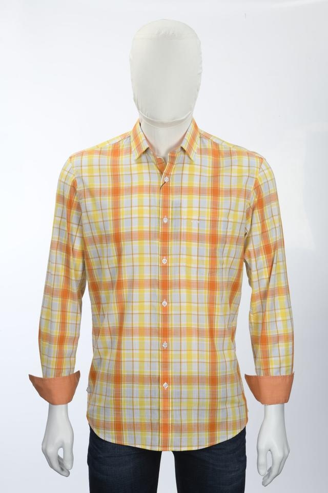 ColorPlus | ColorPlus Yellow Casual Shirt 0