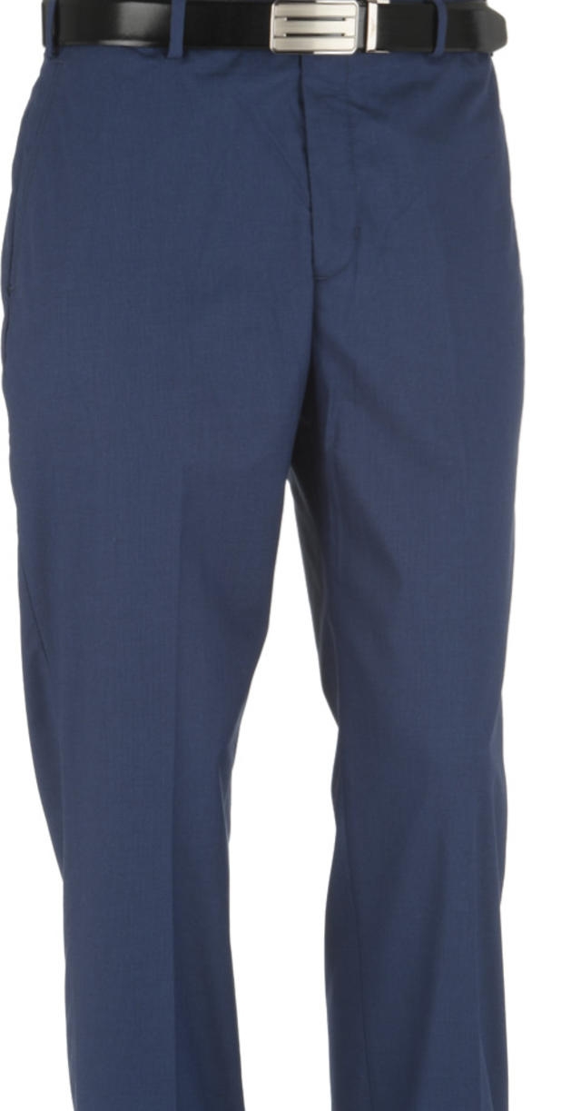 Buy COLOR PLUS Natural Solid Cotton Stretch Tailored Fit Mens Trousers |  Shoppers Stop