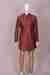 Ethnix by Raymond Dark Maroon Kurta