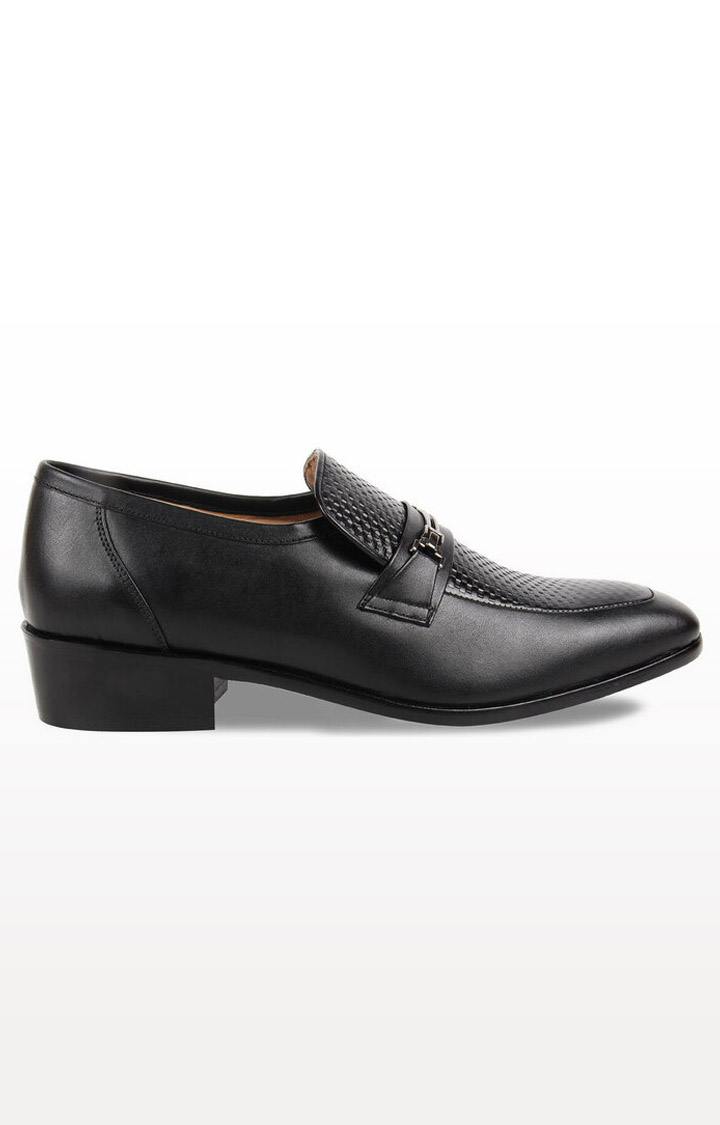 ZUCCARO BY REGAL BLACK MEN TEXTURED LEATHER FORMAL SHOES