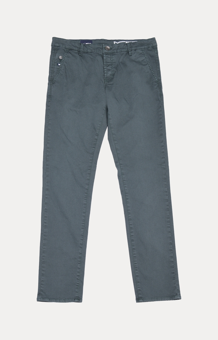 GAS | Grey Solid Straight Jeans 0