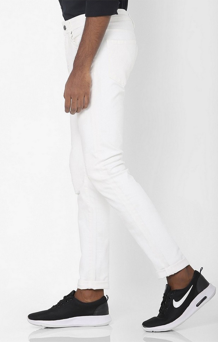 GAS | Sax Zip Mid-Rise White Skinny Jeans 2