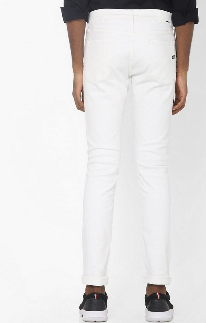 GAS | Sax Zip Mid-Rise White Skinny Jeans 3