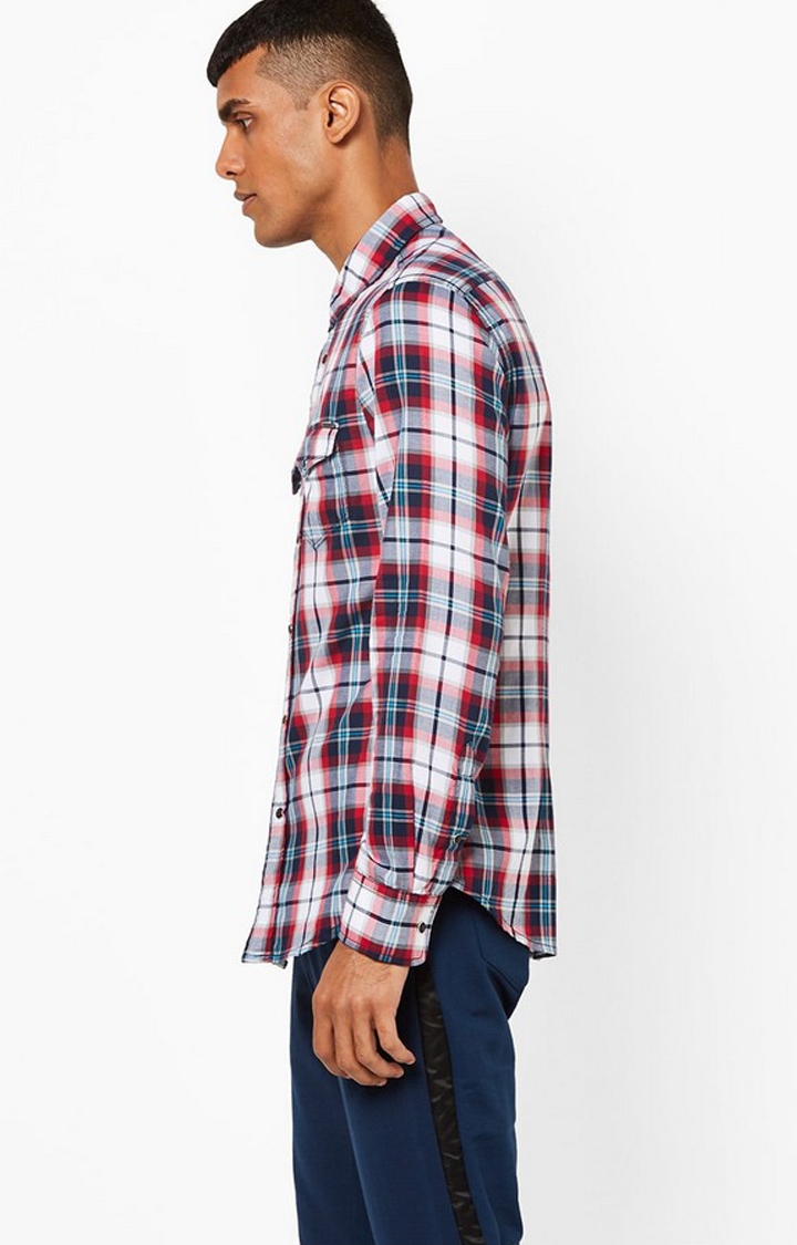 GAS | Checked Slim Fit Shirt with Flap Pockets 1