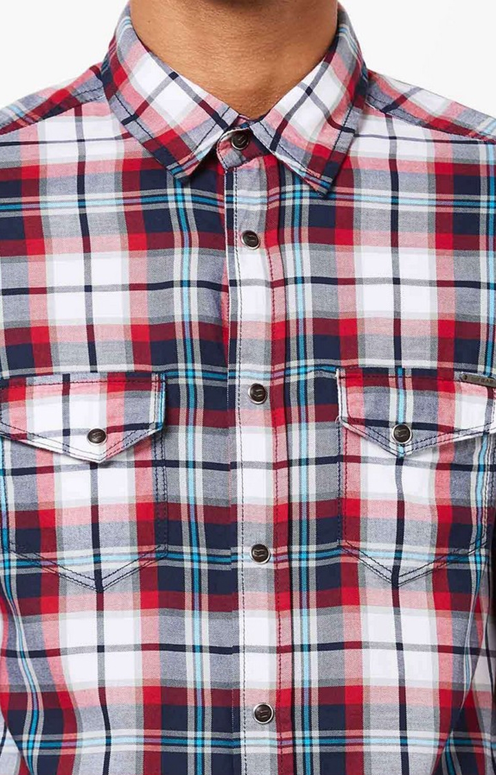 GAS | Checked Slim Fit Shirt with Flap Pockets 3