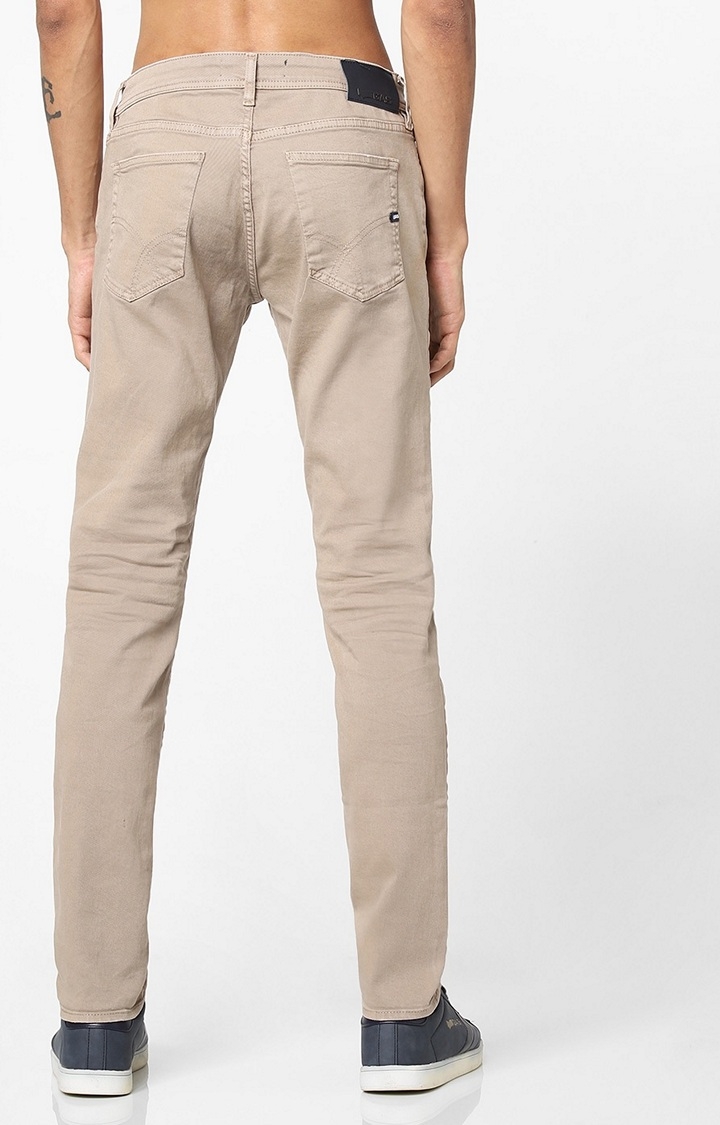 GAS | Men's Mid-Rise Beige Skinny Jeans 3