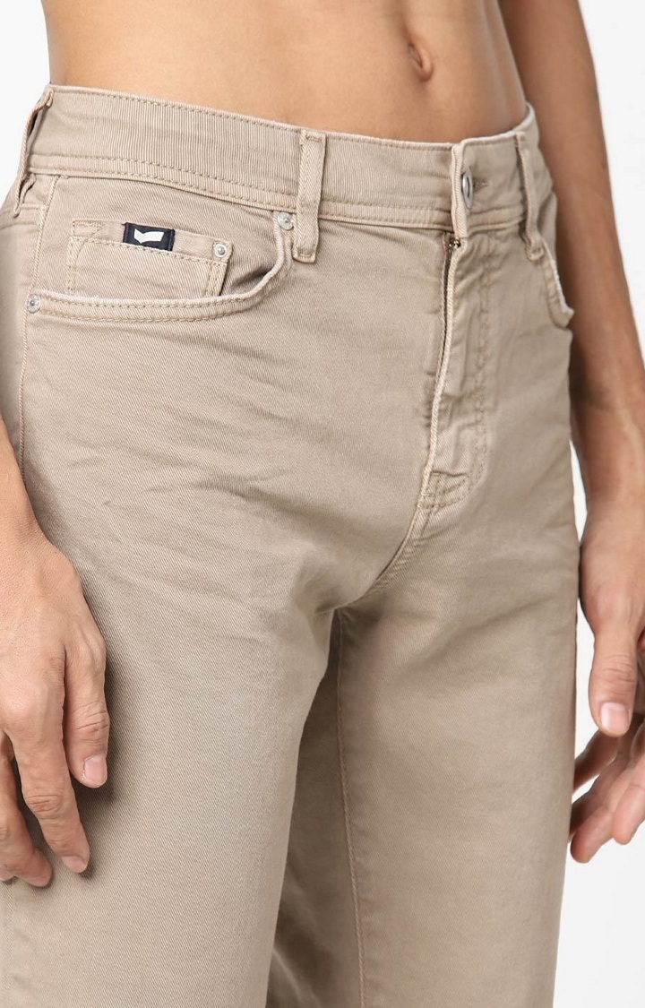 GAS | Men's Mid-Rise Beige Skinny Jeans 4