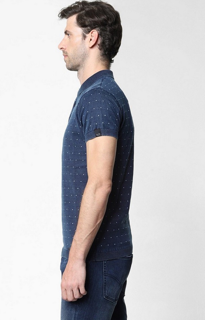 GAS | Ryce Polka-Dot Print Slim Fit Polo T-shirt 2