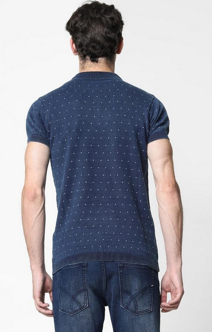 GAS | Ryce Polka-Dot Print Slim Fit Polo T-shirt 3