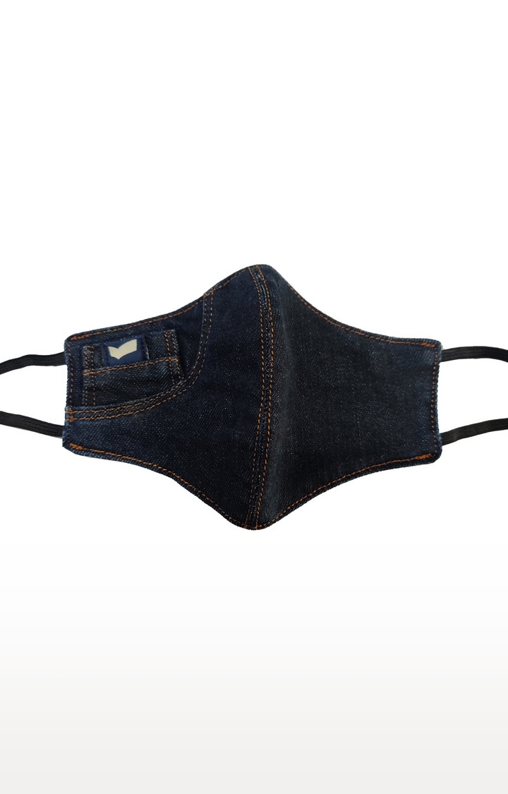 GAS Denim Solid Blue Mask