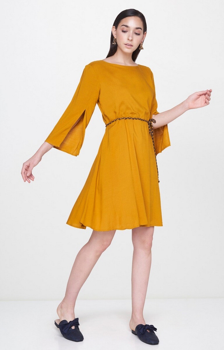 AND | AND OCHRE DRESS 1