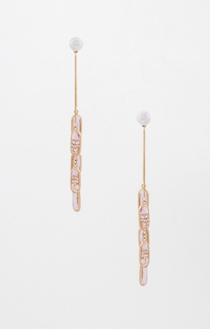 AND | Pink Dangle and Drop Earrings 0
