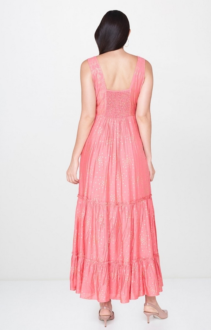 AND | Light Pink Printed Maxi Dress 3