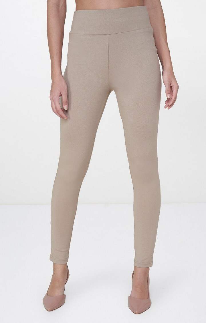 Beige Jeggings
