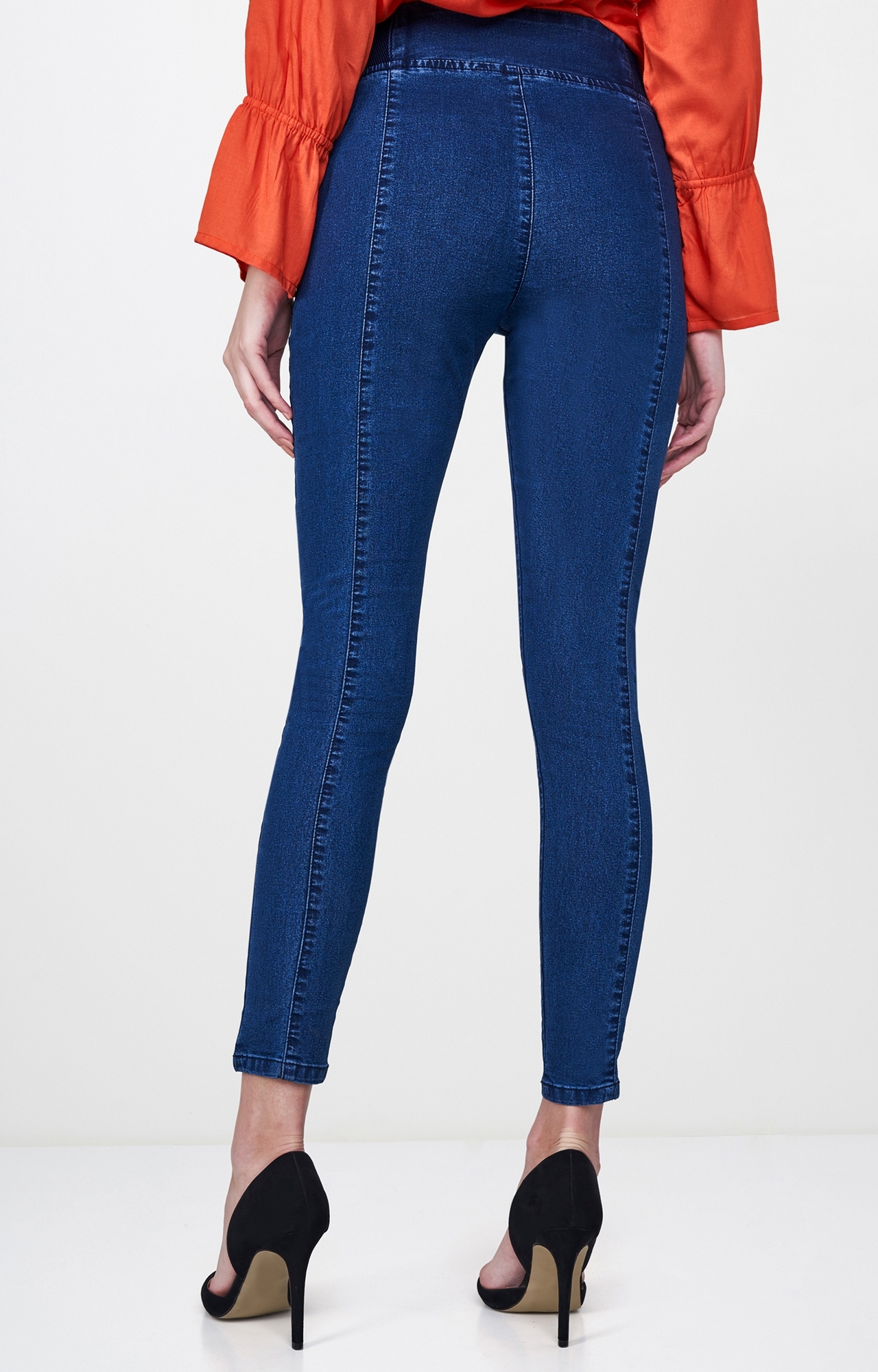 AND | Dark Blue Solid Jeggings 3