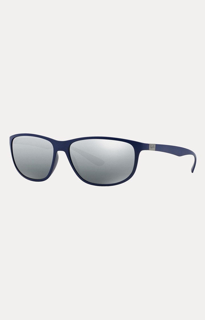 Ray-Ban Blue Matte Rectangle Sunglasses