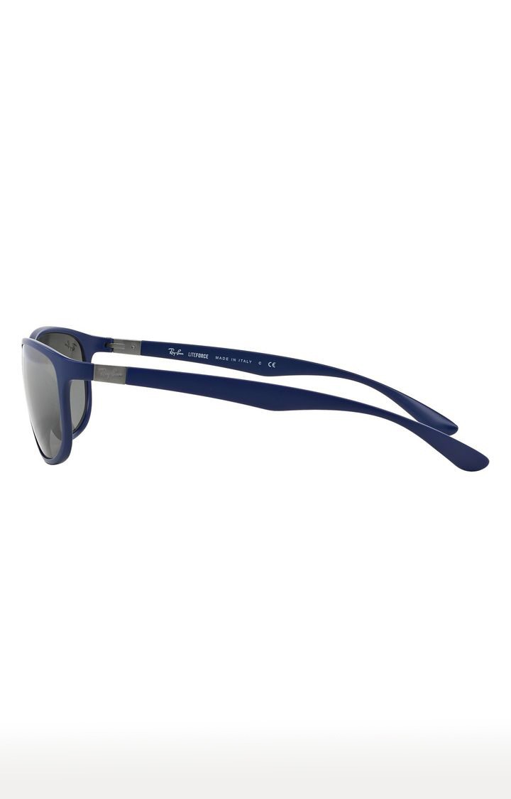 Ray-Ban Blue Matte Rectangle Sunglasses