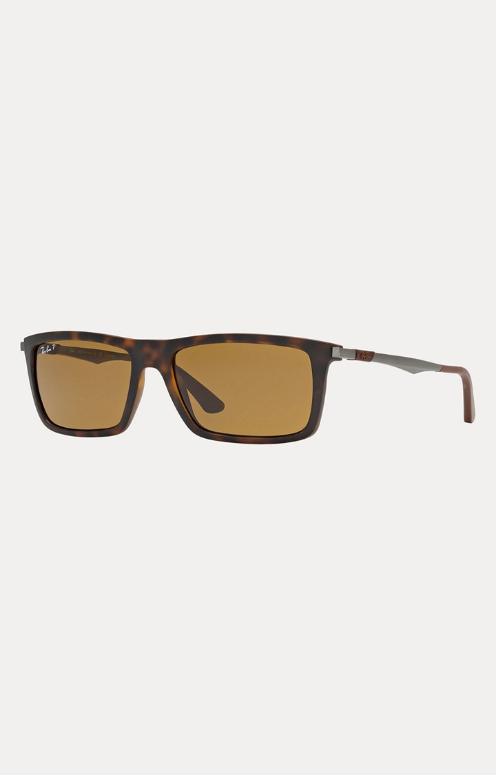 Ray-Ban Brown Rectangle Sunglasses