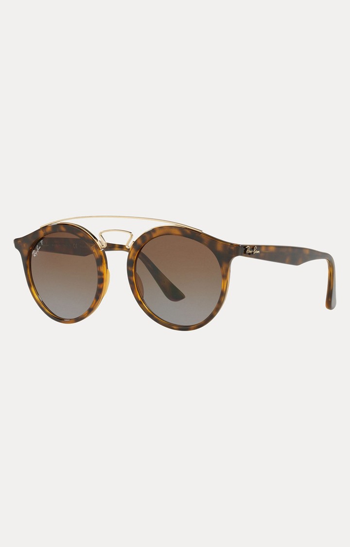 Ray-Ban Brown Round Sunglasses