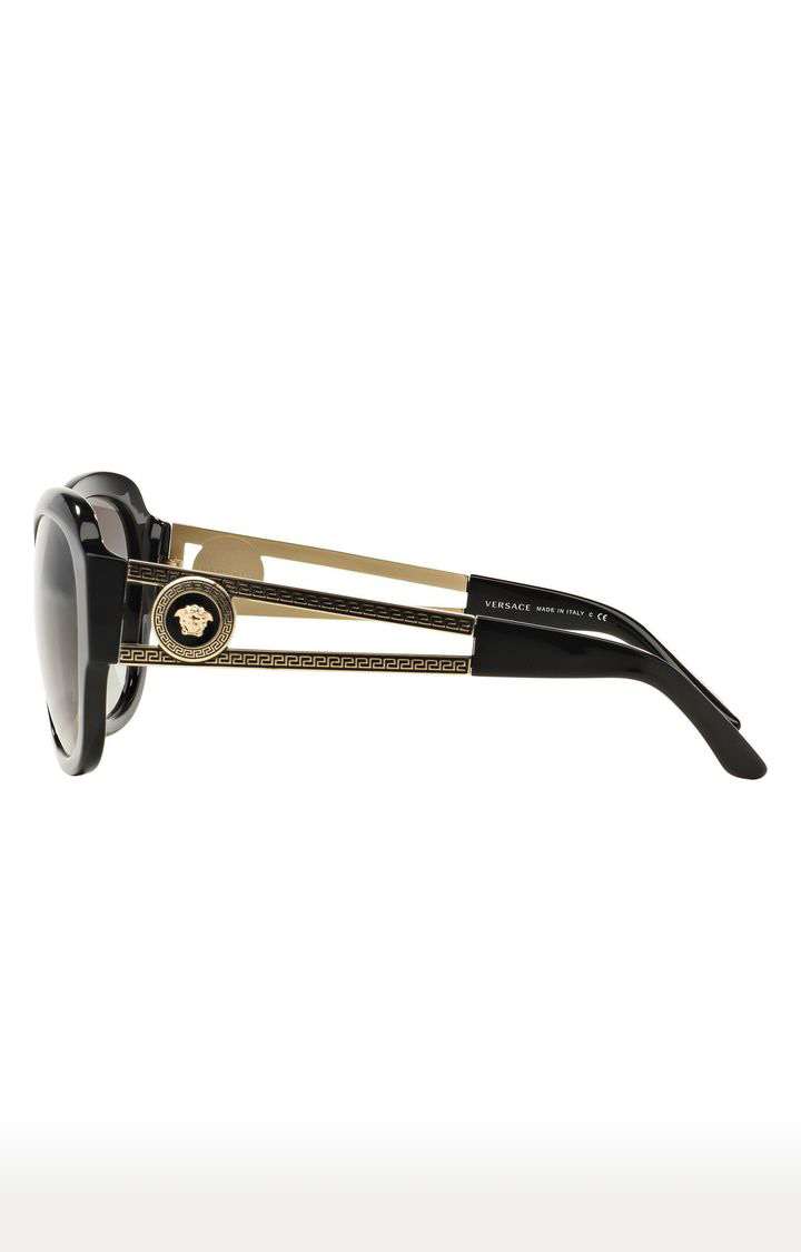 Versace Black Oversized Sunglasses