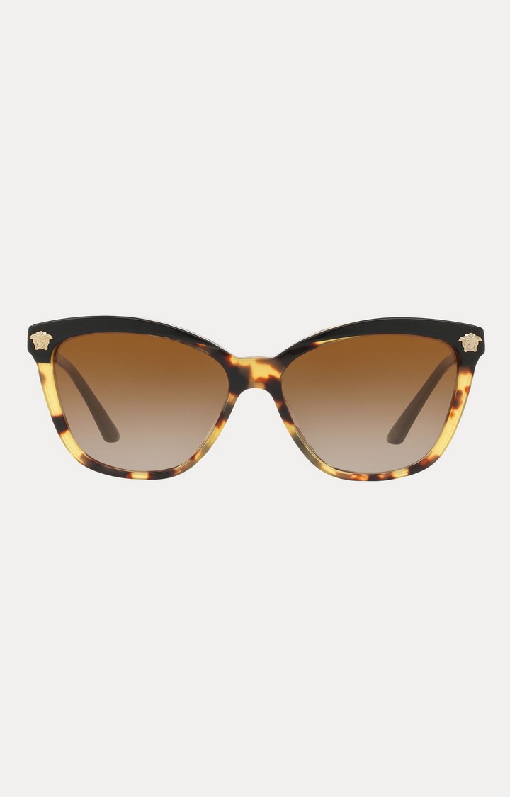Versace Brown Square Sunglasses