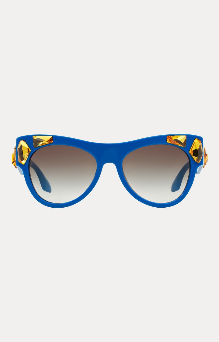 Prada Blue Round Sunglasses