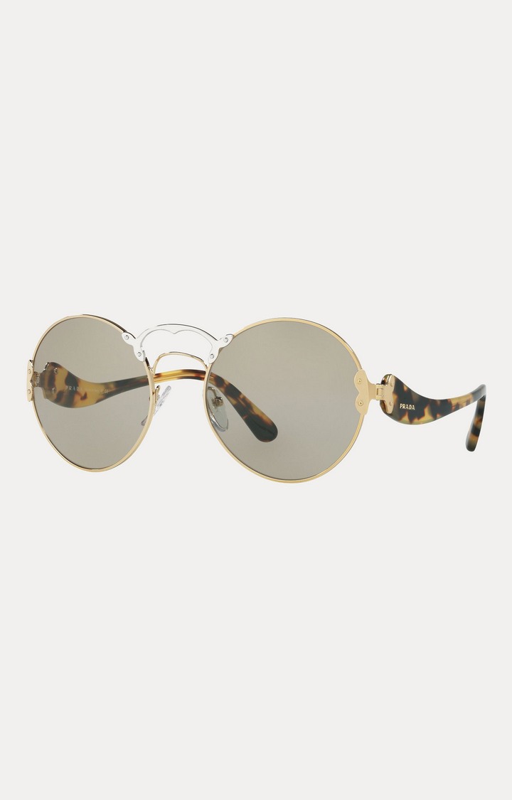 Prada Gold Round Sunglasses