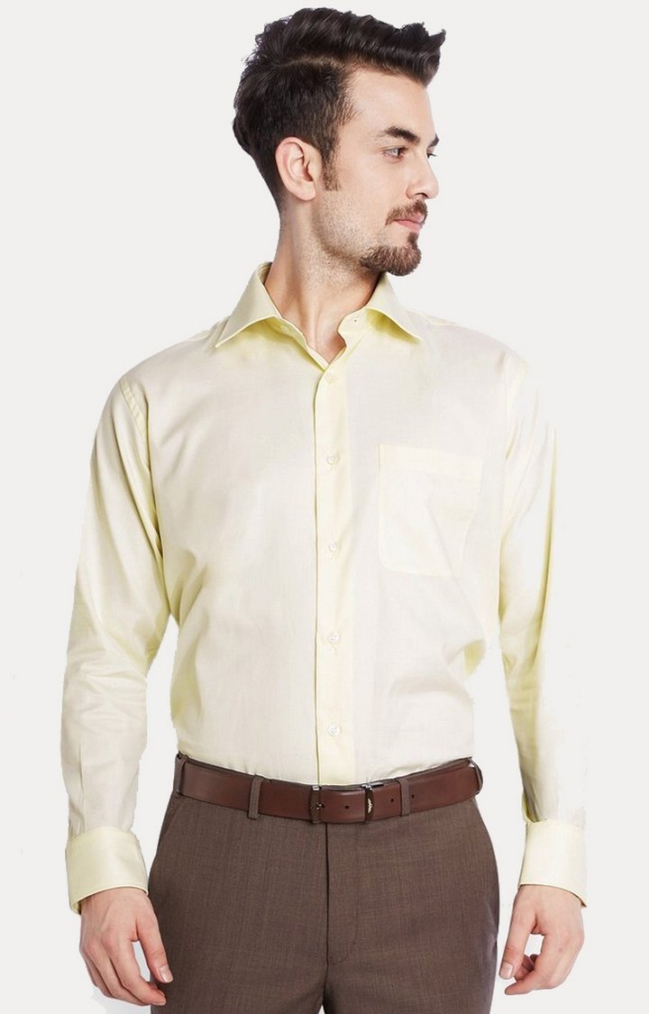 Raymond discount yellow shirt