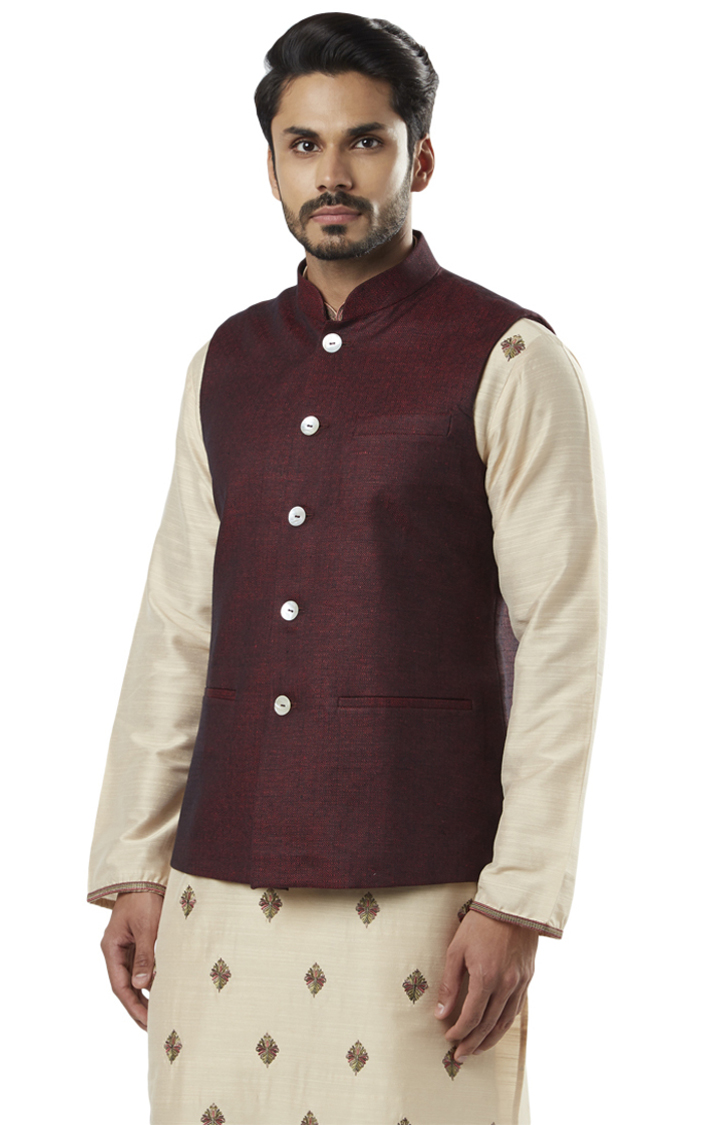 Red Ethnic Bundi Jacket