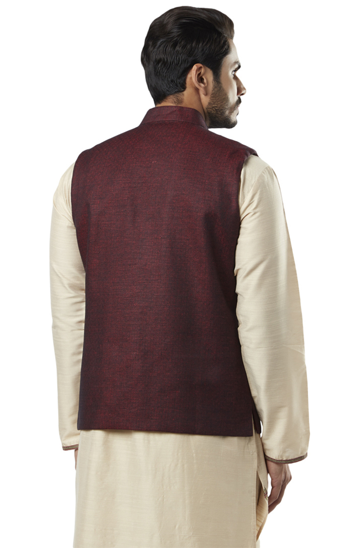 Red Ethnic Bundi Jacket