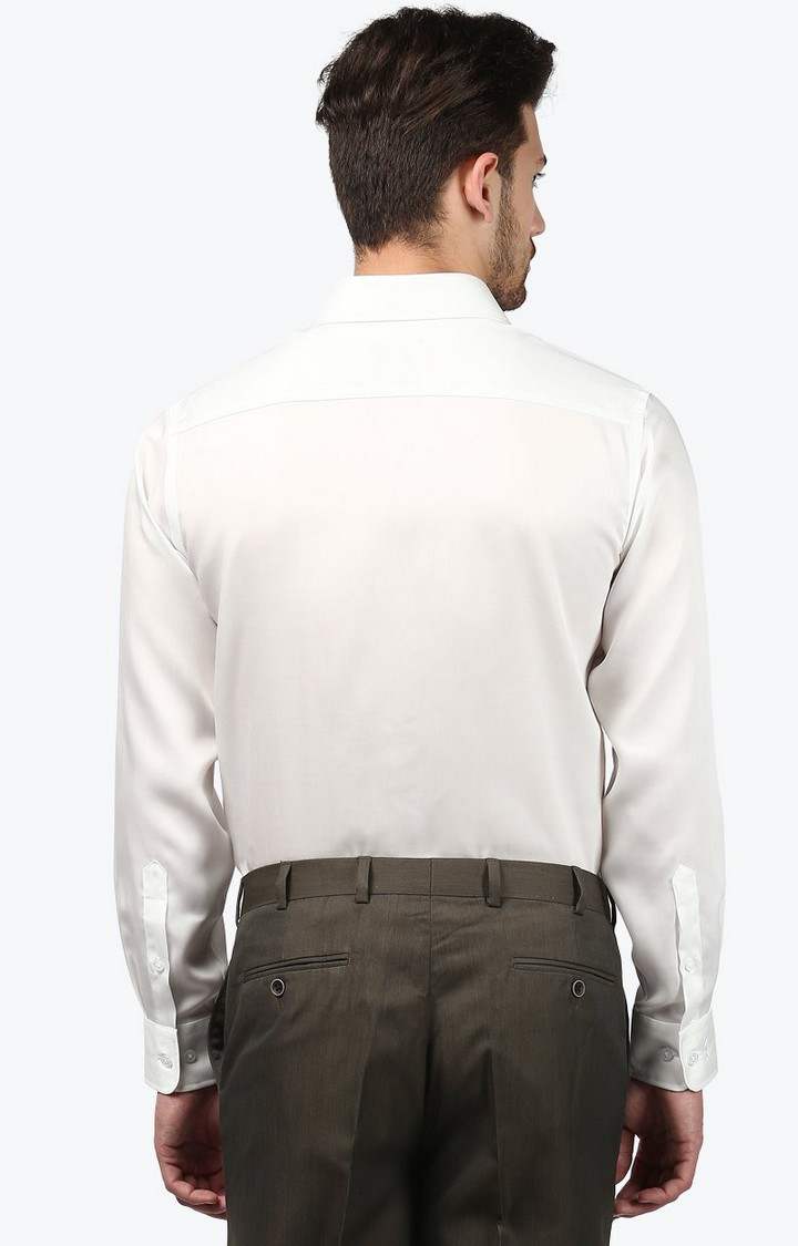 Light Yellow Solid Formal Shirt