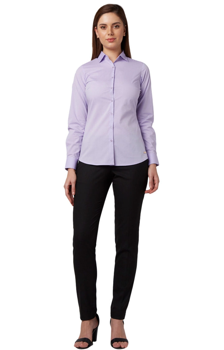 Buy Louis Philippe Purple Shirt Online - 747314 | Louis Philippe