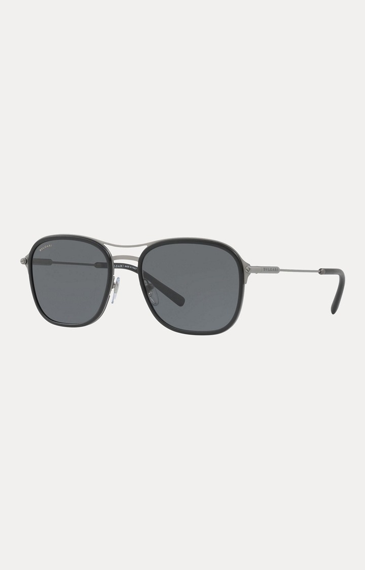 Bvlgari Matte Black Square Sunglasses