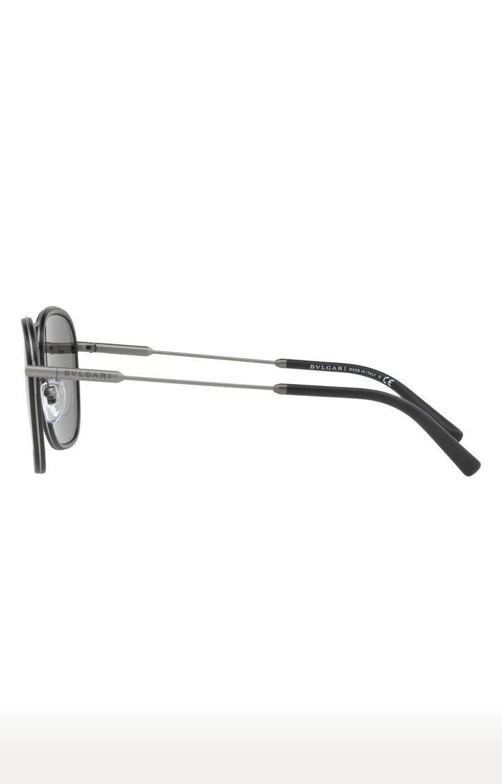 Bvlgari Matte Black Square Sunglasses