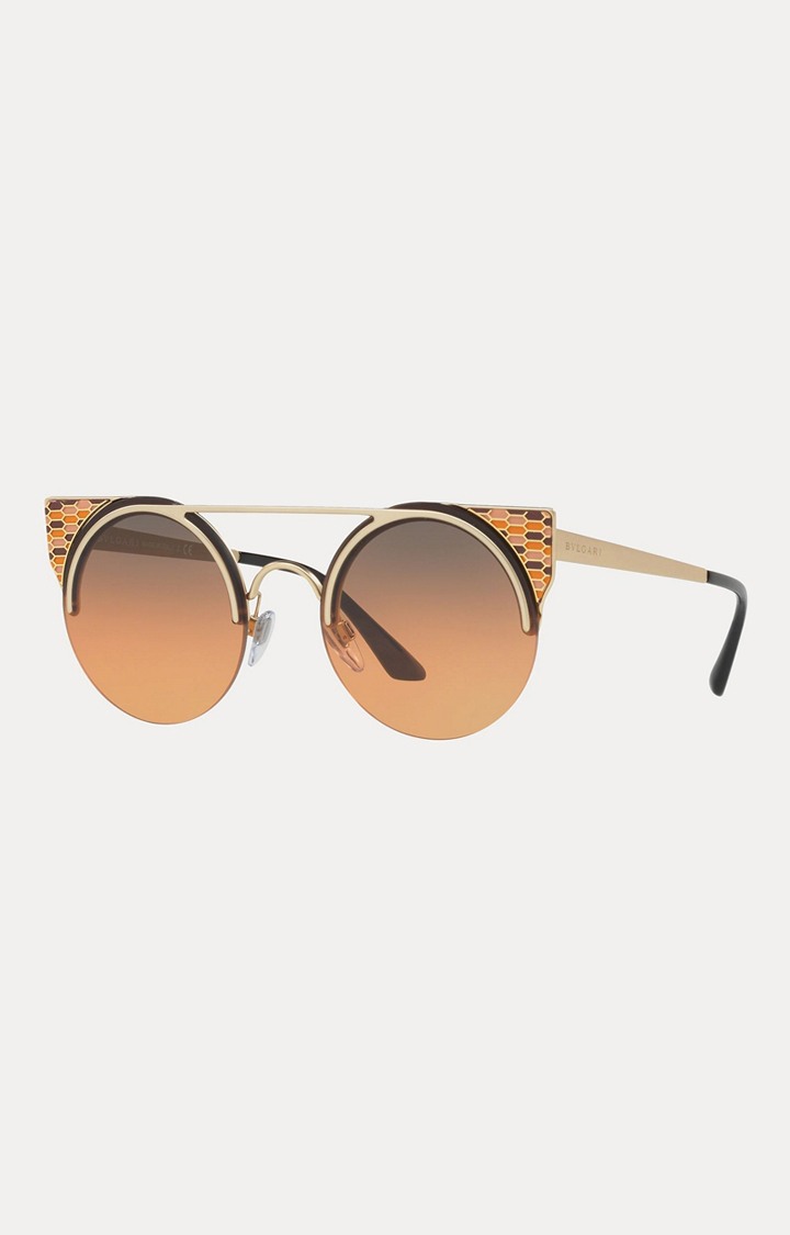 Bvlgari Pale Gold Cateye Sunglasses