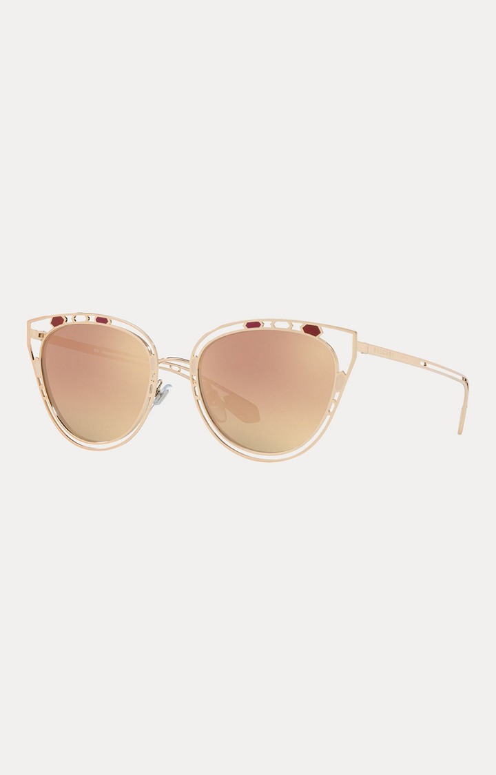 Bvlgari Pale Gold Cateye Sunglasses