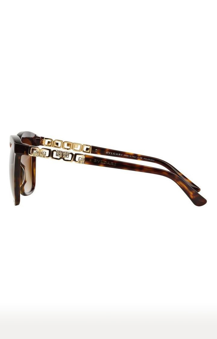 Bvlgari Brown Oversized Sunglasses