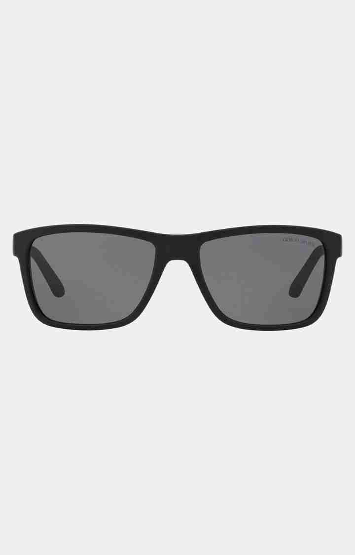 Giorgio Armani Black Rectangle Sunglasses