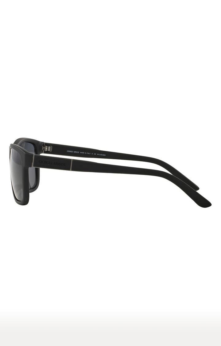 Giorgio Armani Black Rectangle Sunglasses