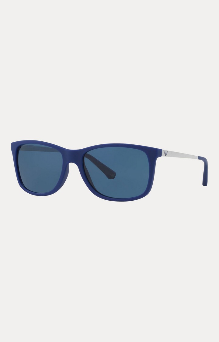 Emporio Armani Blue Rectangle Sunglasses