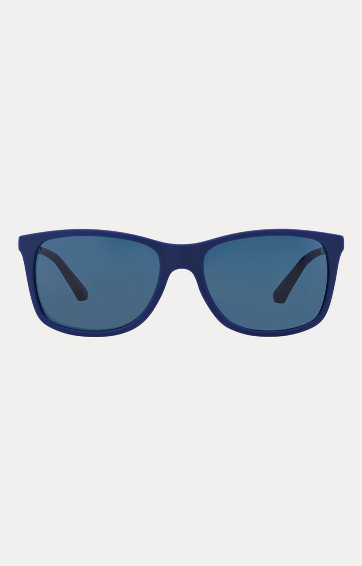 Emporio Armani Blue Rectangle Sunglasses