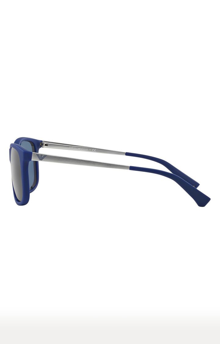 Emporio Armani Blue Rectangle Sunglasses