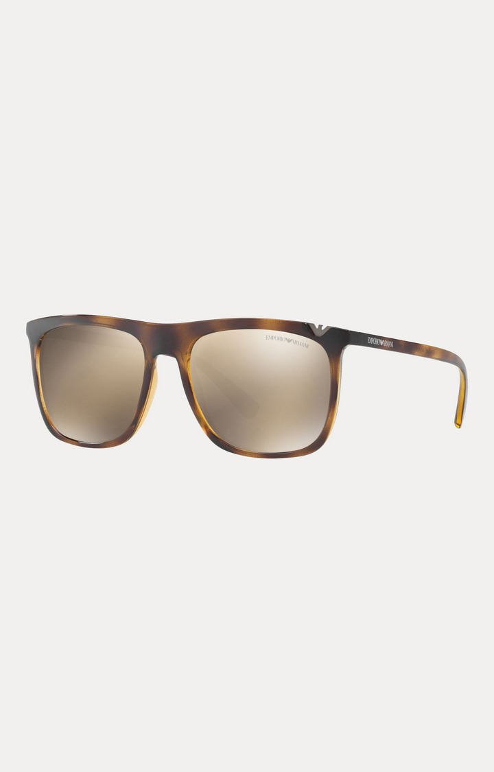 Emporio Armani Brown Square Sunglasses
