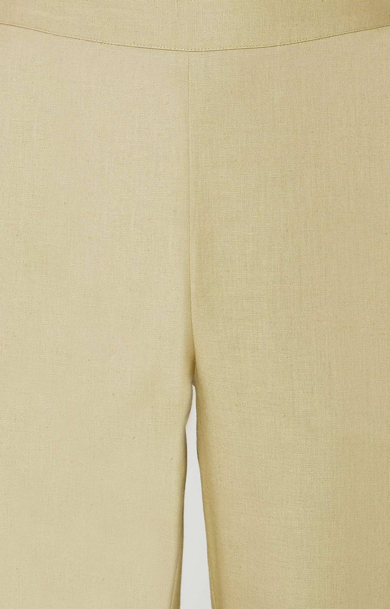 Global Desi | Khaki Cropped Trousers 4