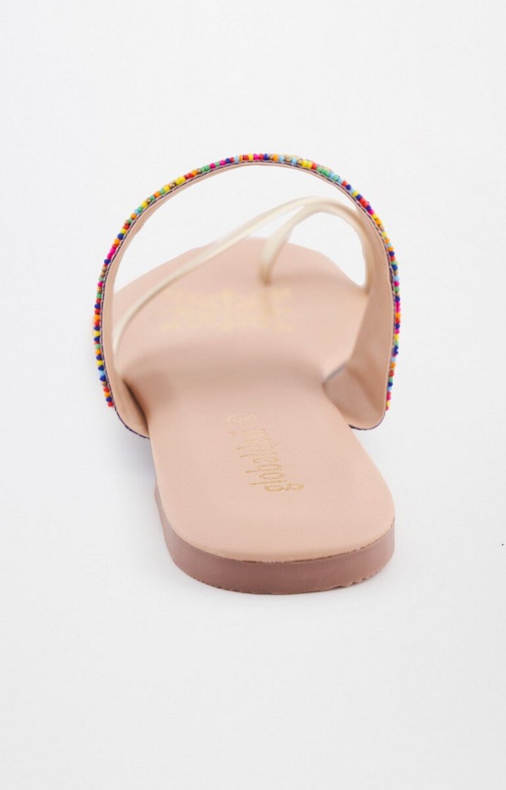 Multicoloured Ethnic Sandals