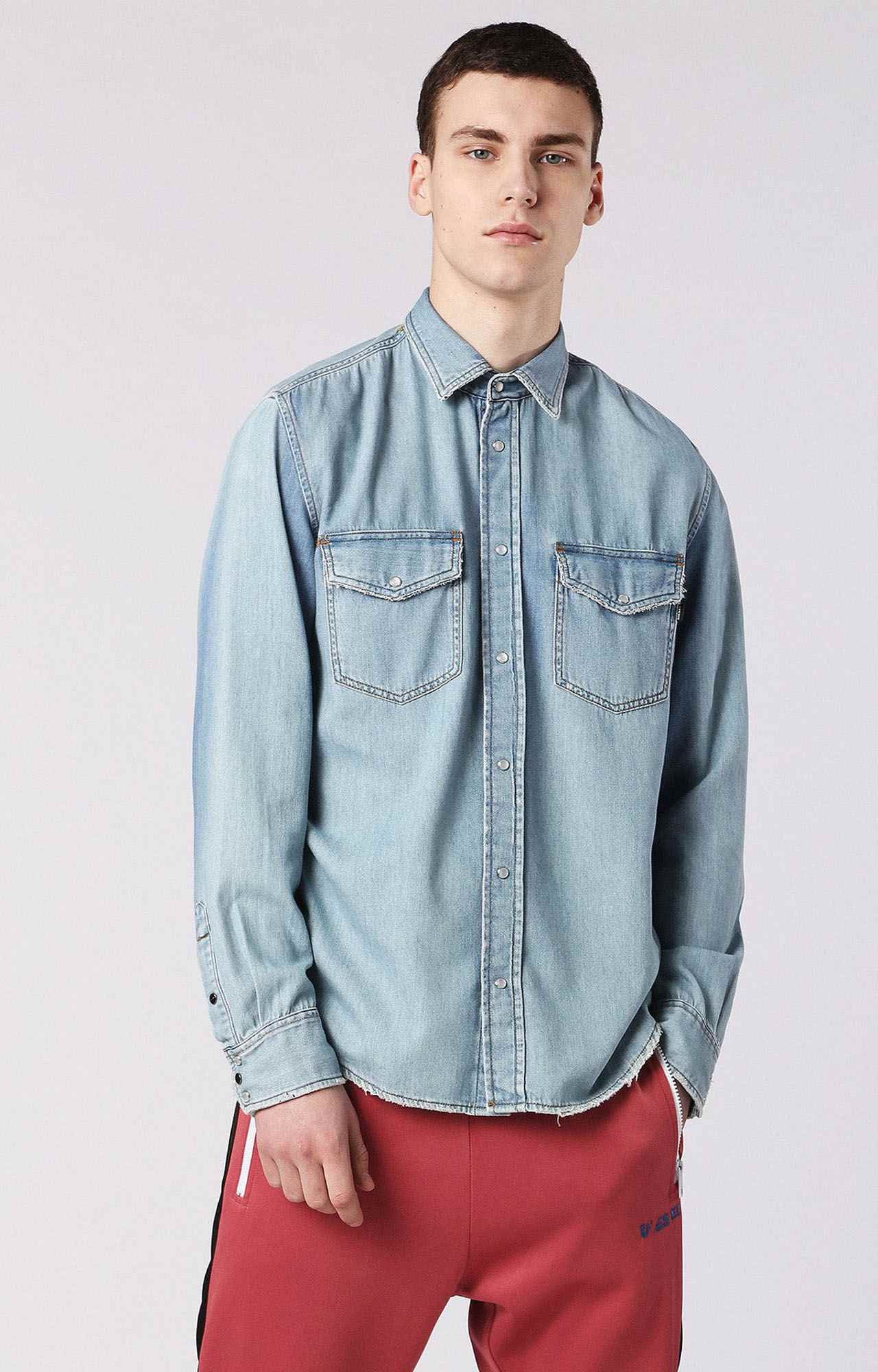 Diesel S-Nabil Camicia A Quadri Uomo (GT8283