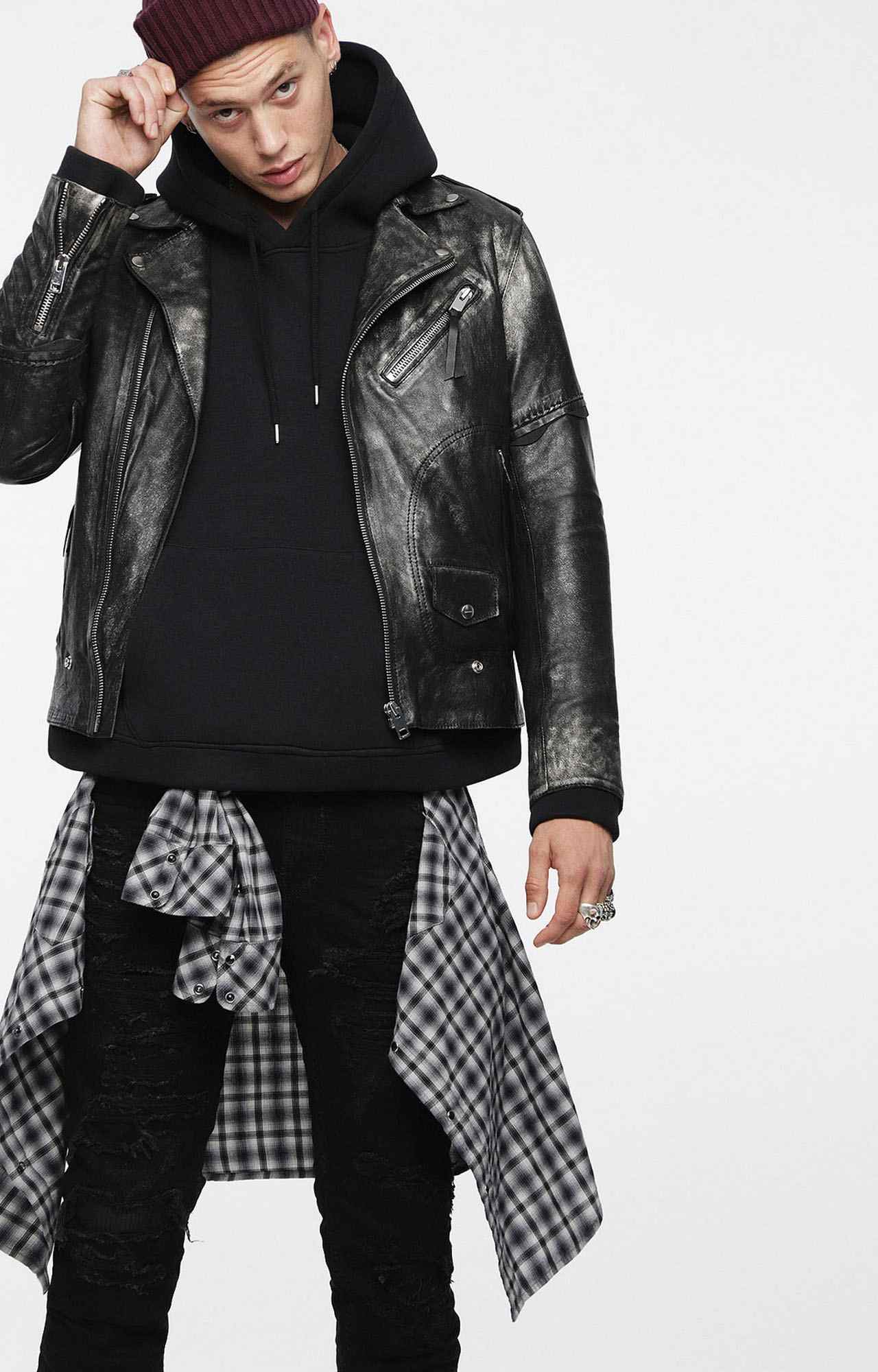 Diesel L-INGRAN GIACCA Leather Jacket