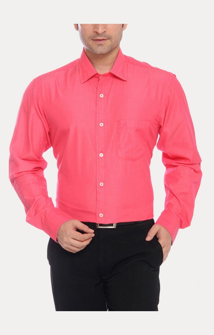 ColorPlus | Red Solid Formal Shirt 0